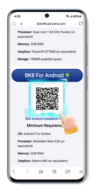 Download BK8 Android Step 1